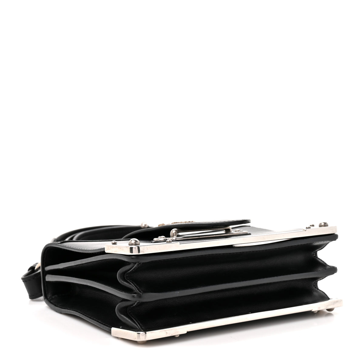 Prada City Calf Saffiano Cahier Bag Black 3 of 12