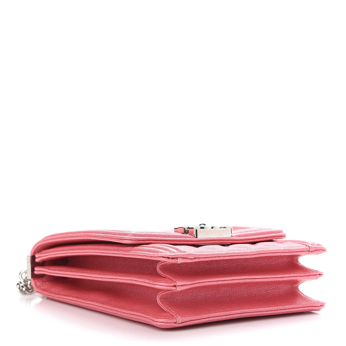 Caviar Quilted North South Boy Flap Pink