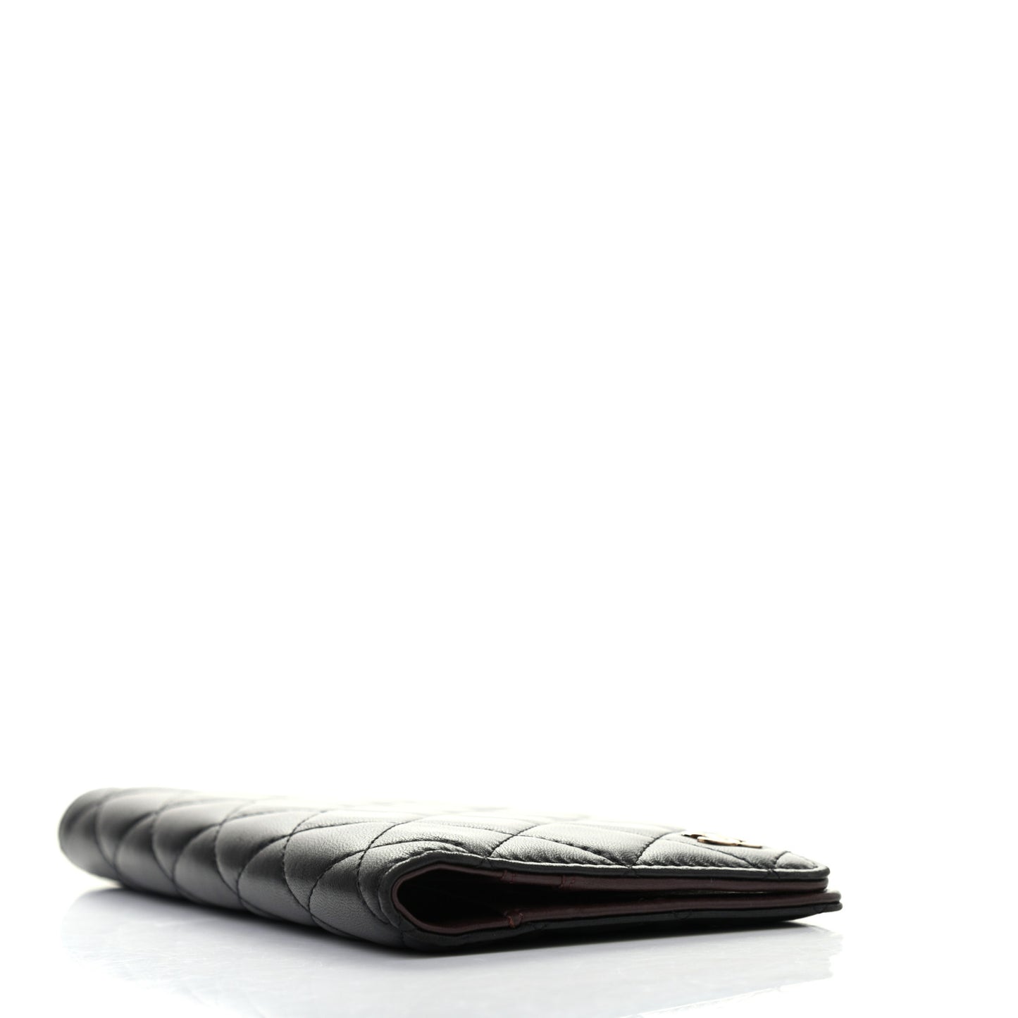 Lambskin Quilted Medium Agenda Cover Black