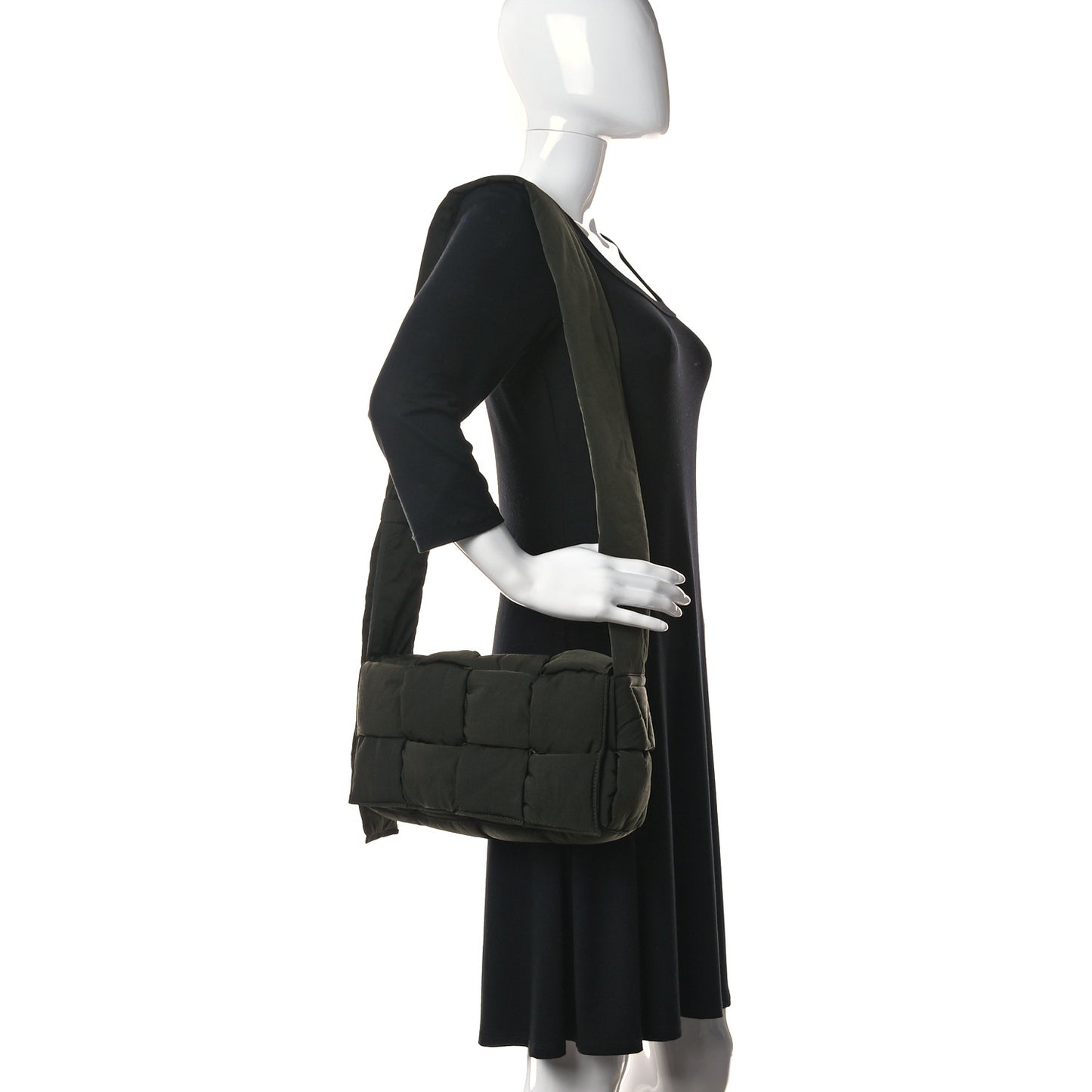 Nylon Intrecciato Padded Tech Cassette Bag