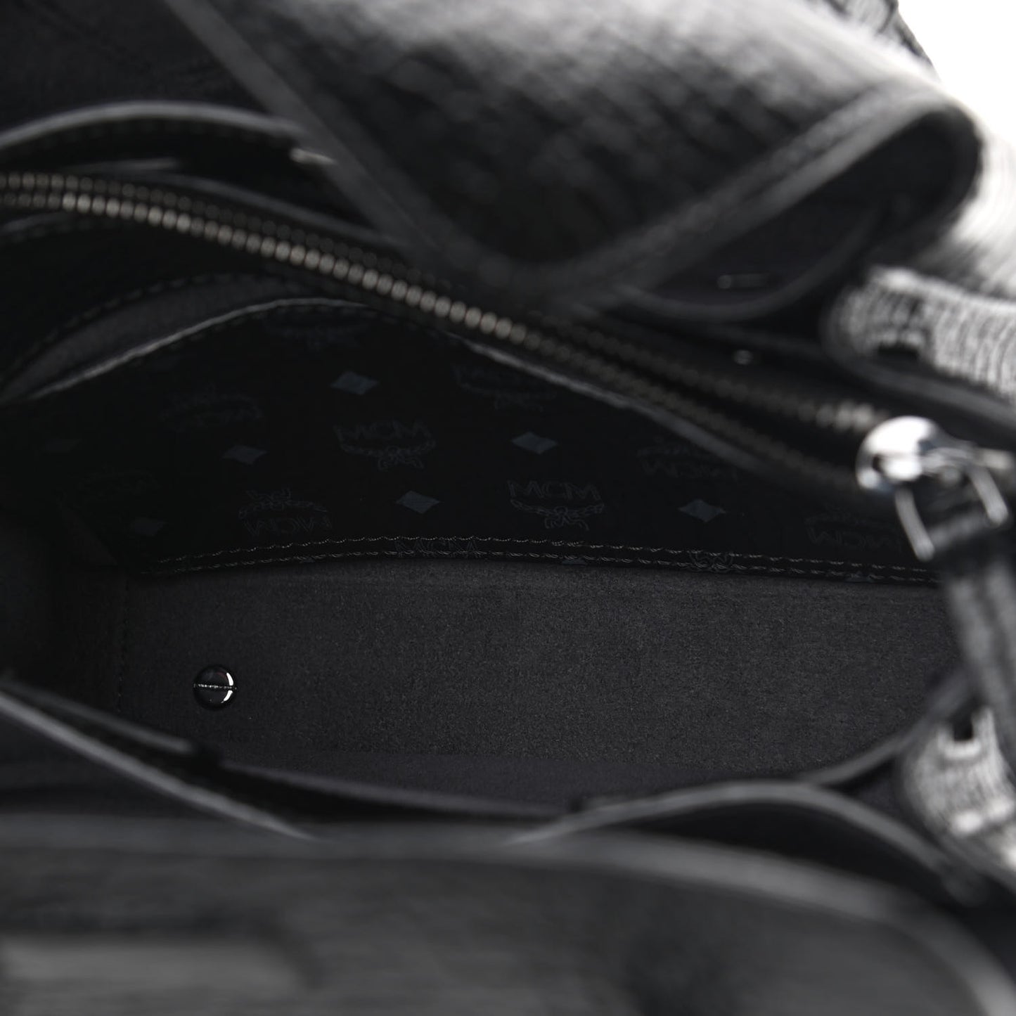 Calfskin Studded Cyber Studs Mini Milla Tote Black