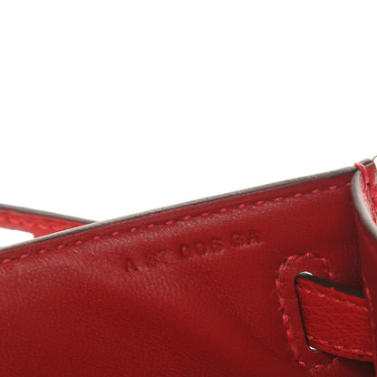 Hermes Ostrich Kelly Pochette Rouge Vif 16 of 23