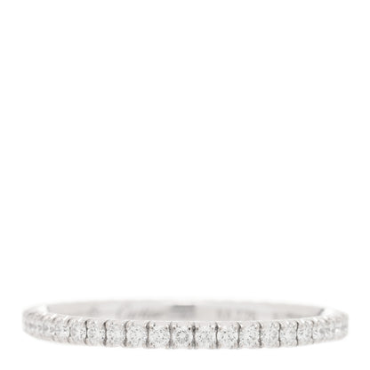 Cartier 18K White Gold Diamond 1.5mm Etincelle de Cartier Wedding Band Ring 47 4 1 of 5