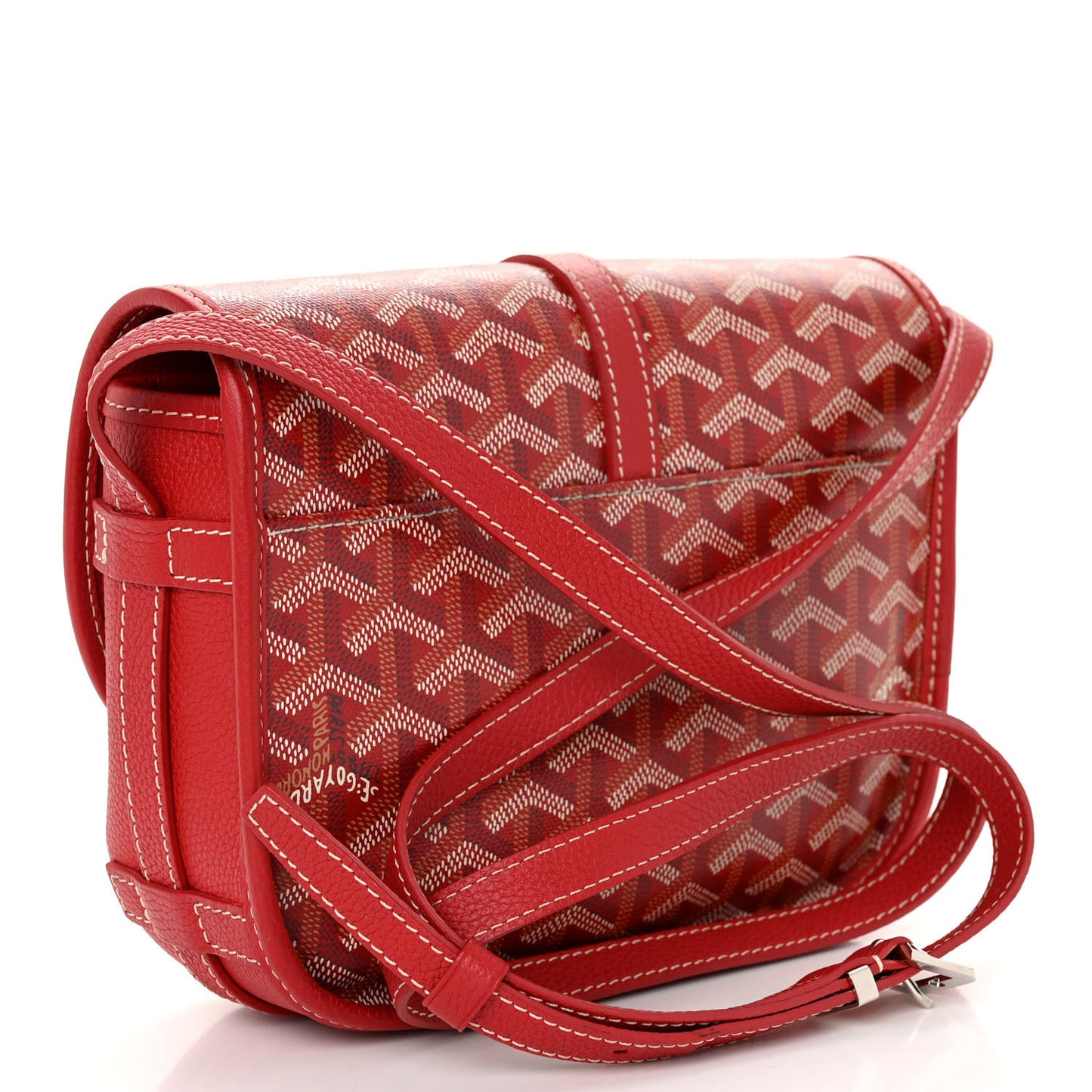 Goyardine Belvedere II PM Messenger Bag Red