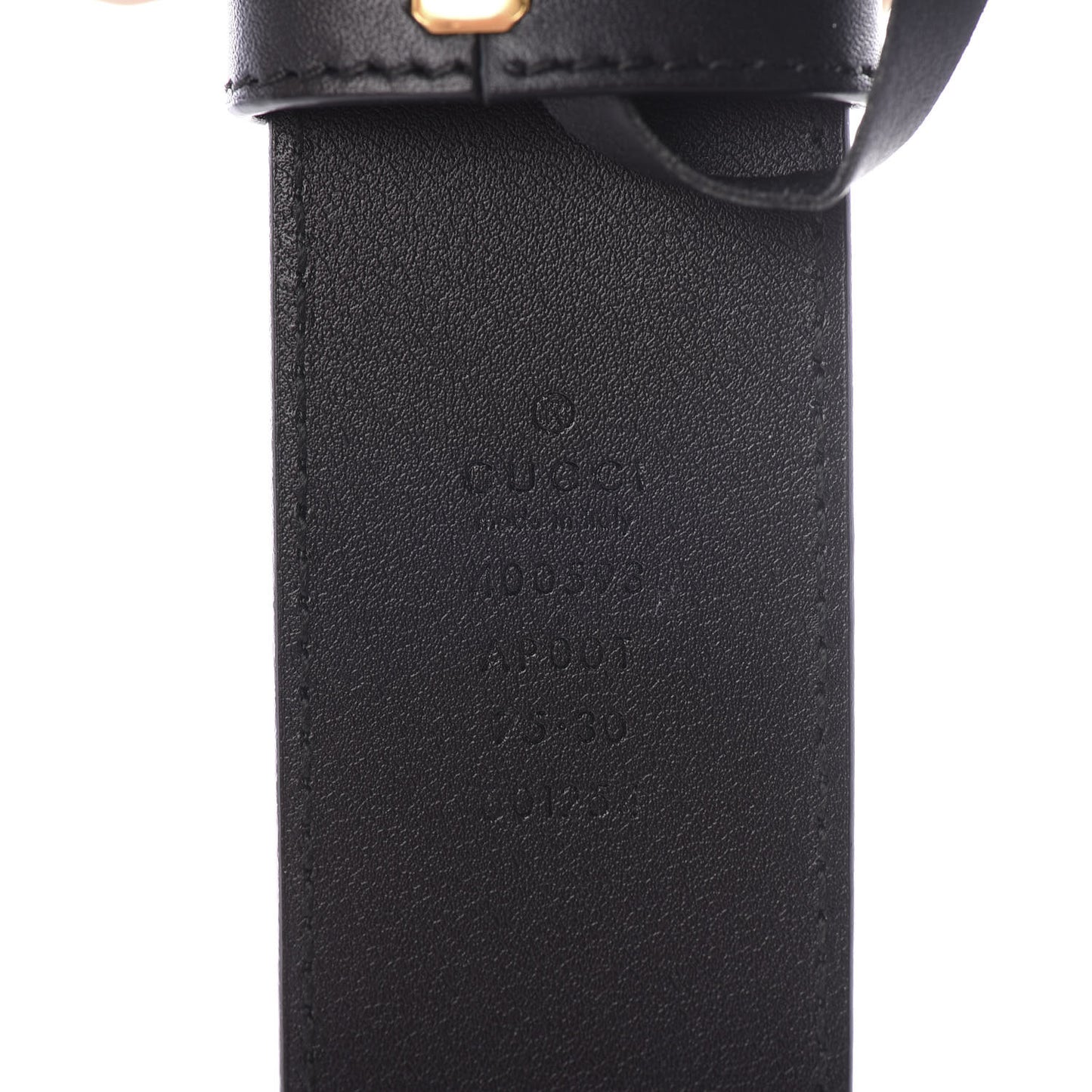 Calfskin Double G 40mm Belt 75 30 Black