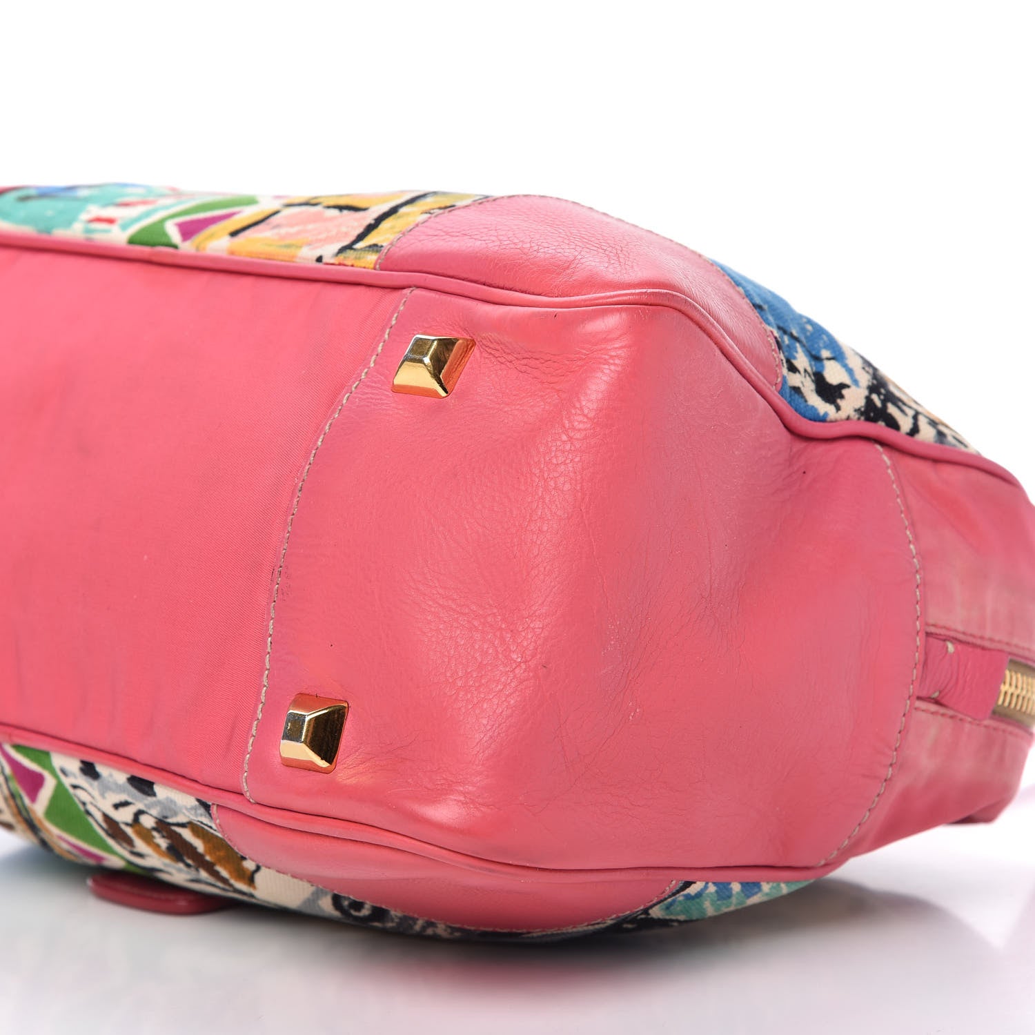 Prada Canapa Semitracolla St Venez Tote Giada Peonia 7 of 13