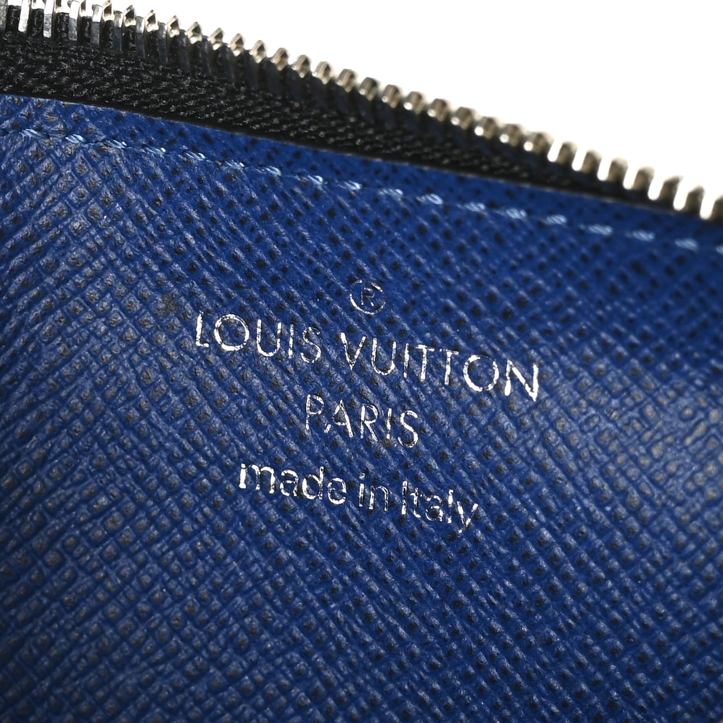 Monogram Taiga Coin Card Holder Cobalt