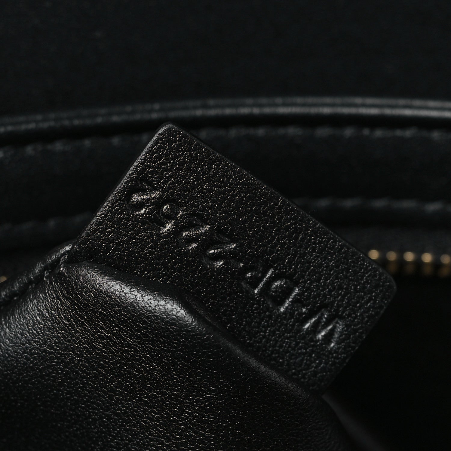 Celine Shiny Calfskin Teen Triomphe Black 7 of 9