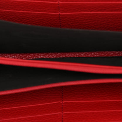 Gucci Pebbled Calfskin Soho Zip Around Wallet Red 5 of 14