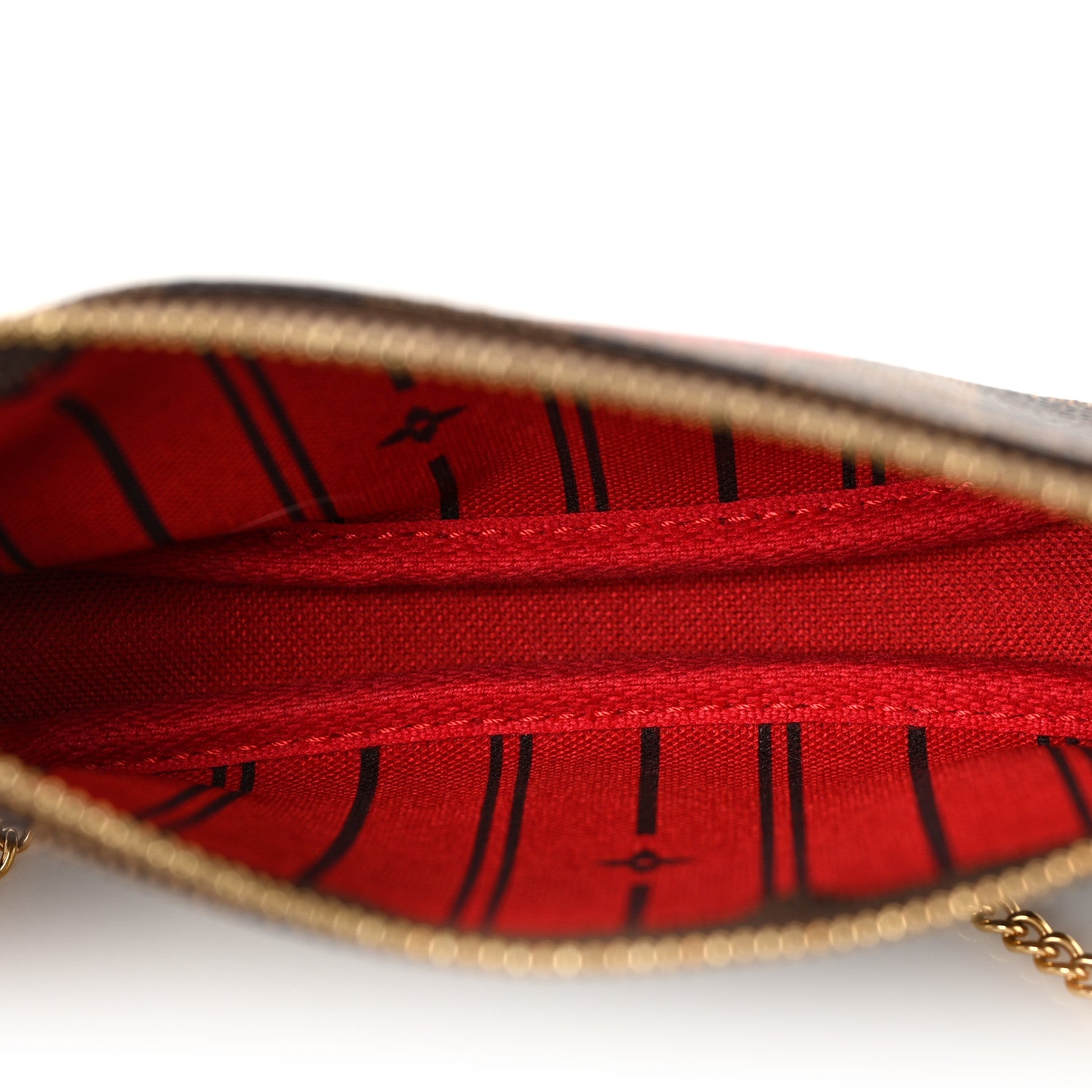 Louis Vuitton Damier Ebene Complice Trunks and Bags Mini Pochette Accessories Red 5 of 9