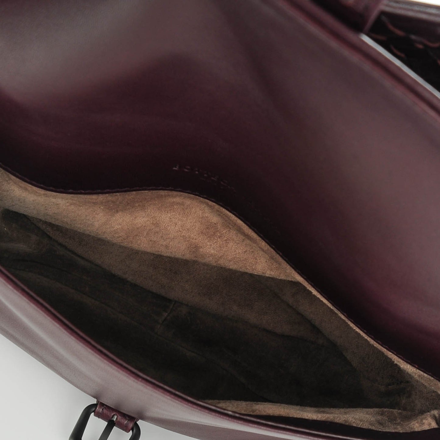 Nappa Intrecciato Double Sided Crossbody Bag Aubergine