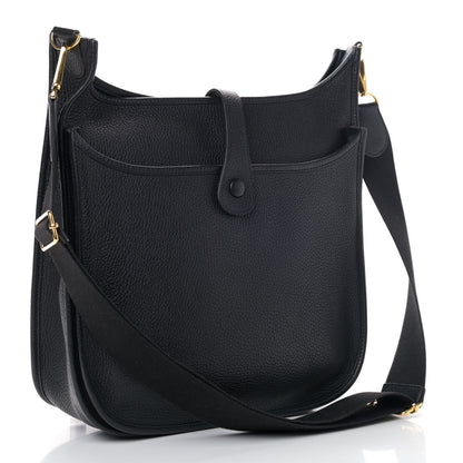 Hermes Taurillon Clemence Evelyne III PM Black 2 of 4