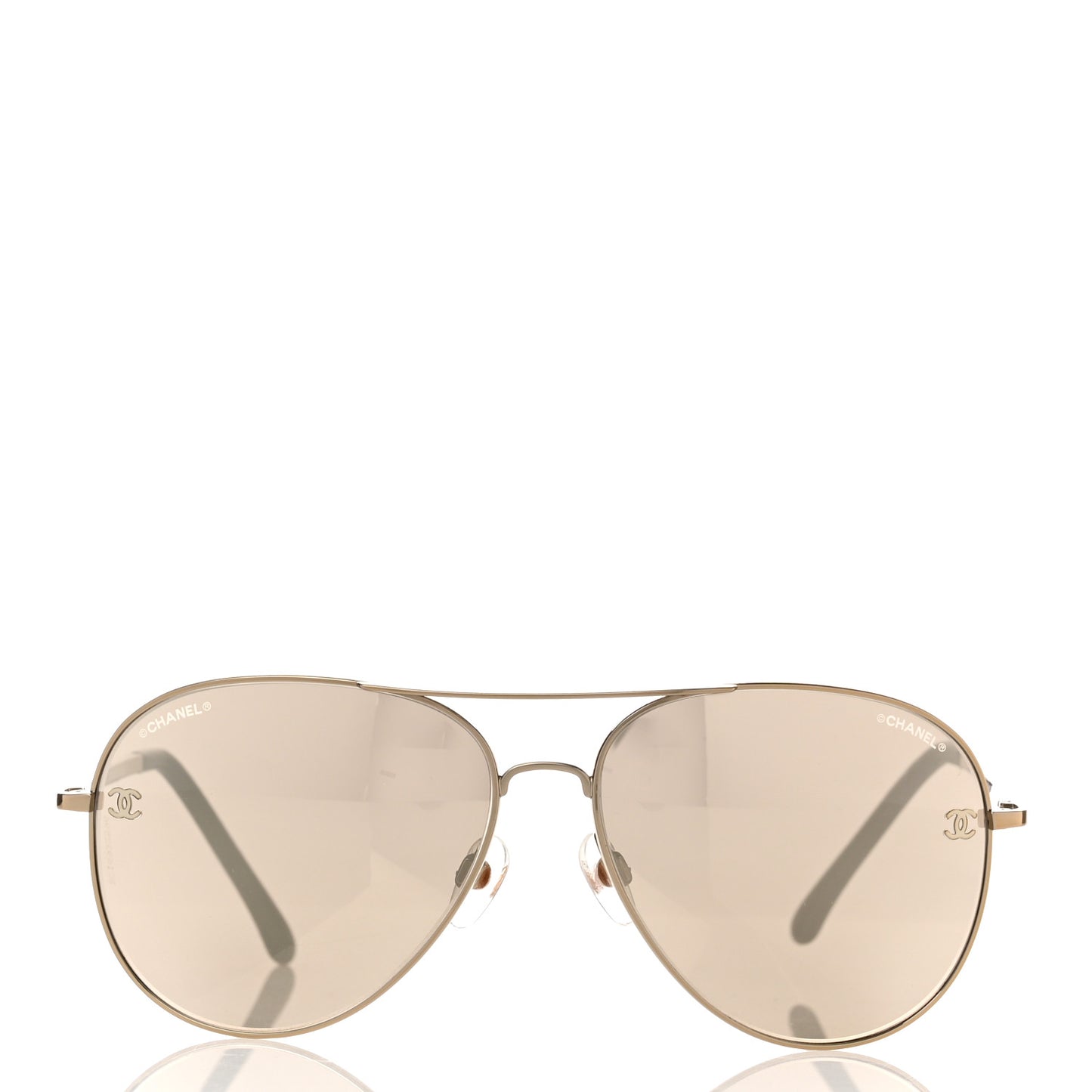 Metal Aviator CC Sunglasses 4189-T-Q Gold