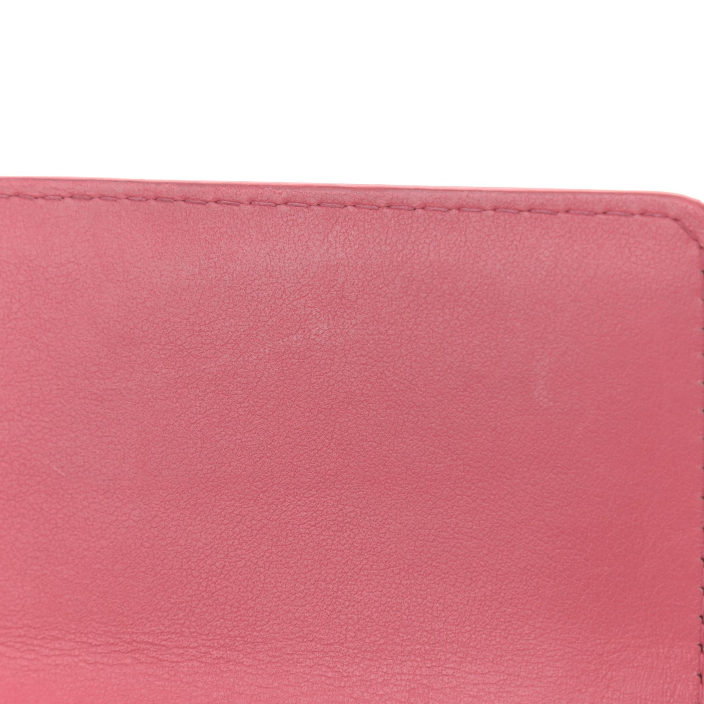 Caviar Quilted Large Filigree Gusset Flap Wallet Pink