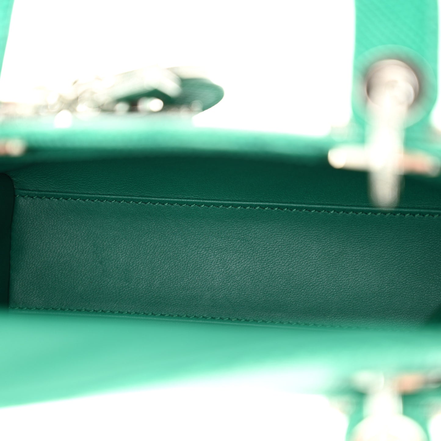 Lizard Swarovski Crystal Mini Lady Dior Green
