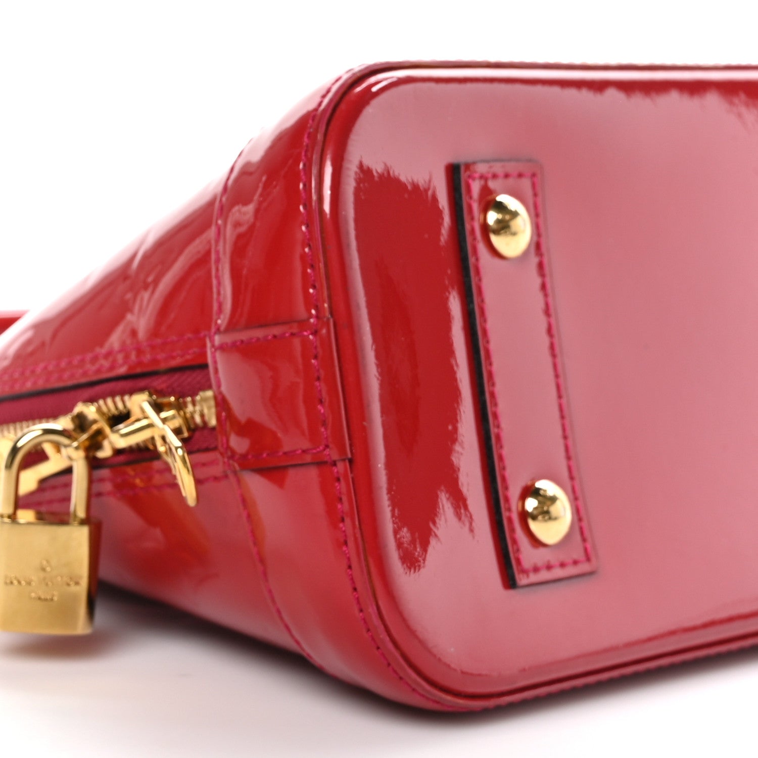 Louis Vuitton Vernis Alma BB Pomme D'Amour 7 of 9
