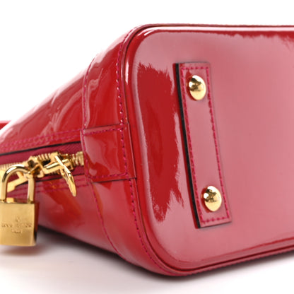 Louis Vuitton Vernis Alma BB Pomme D'Amour 7 of 9