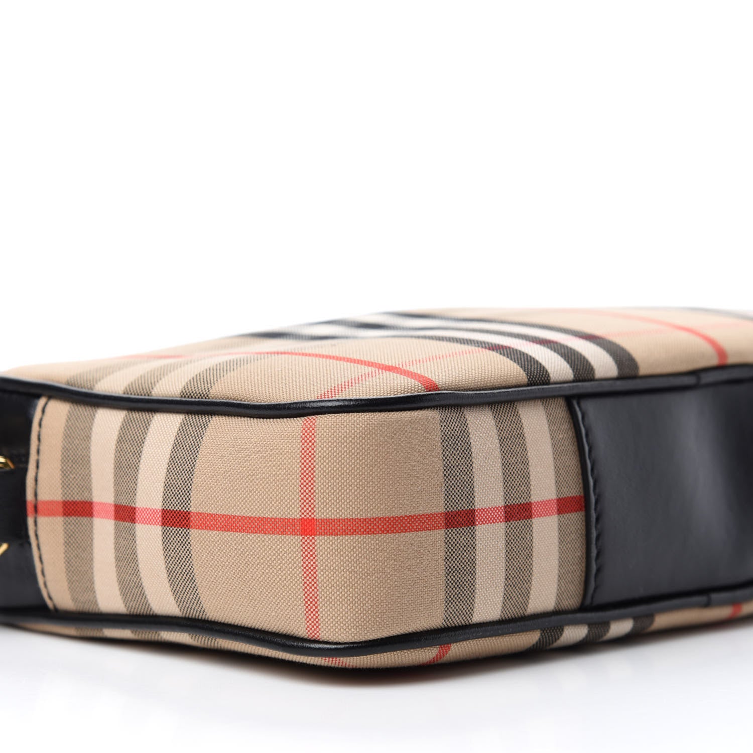 Burberry Calfskin Vintage Check Small Camera Bag Archive Beige 6 of 9