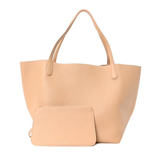 Supple Calfskin Everyday Soft Tote Sandstone