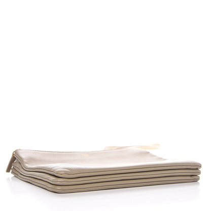 Celine Lambskin Large Trio Crossbody Bag Beige 4 of 11