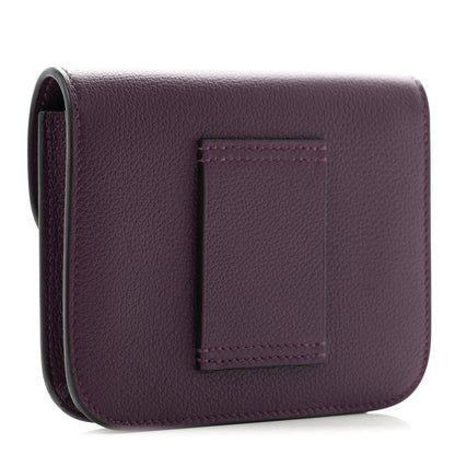 Hermes Evercolor Constance Slim Wallet Cassis 4 of 9