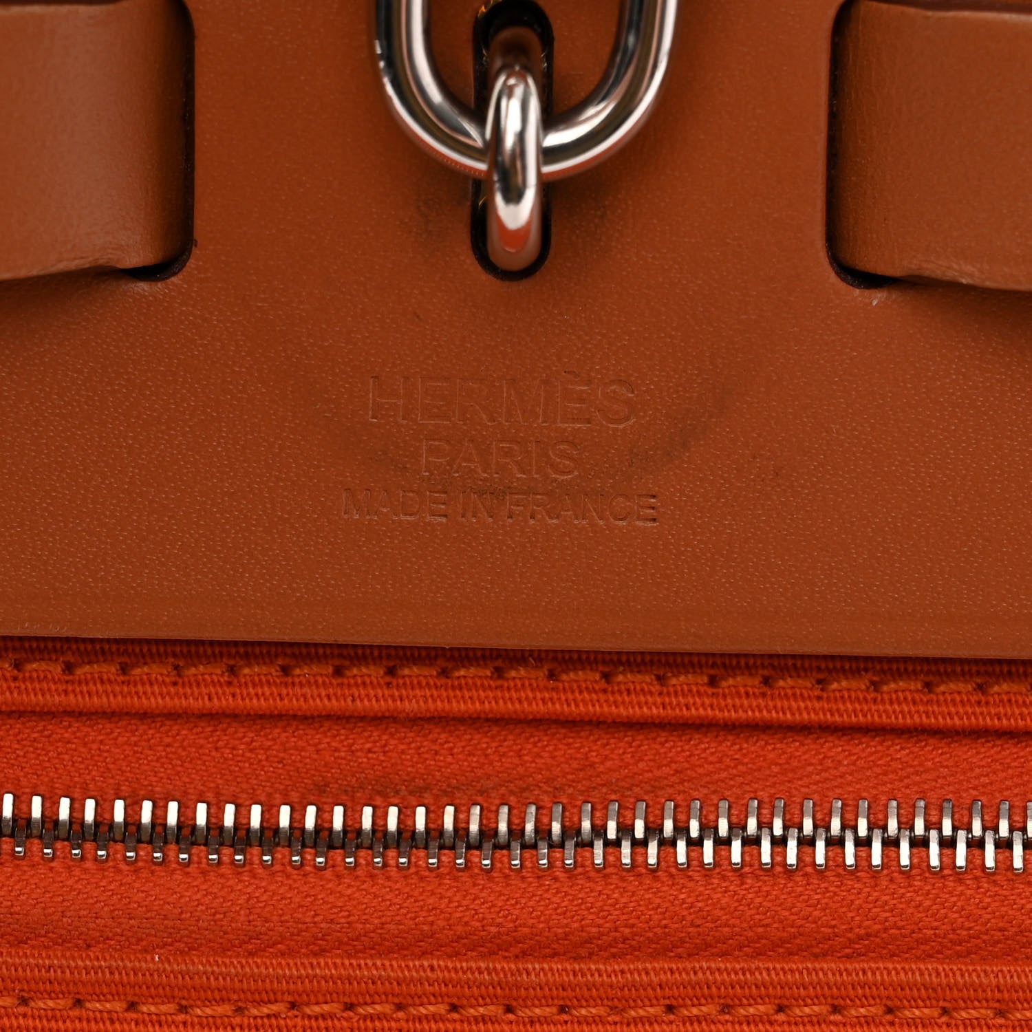 Hermes Toile Vache Hunter Herbag Zip 31 PM Orange 7 of 10