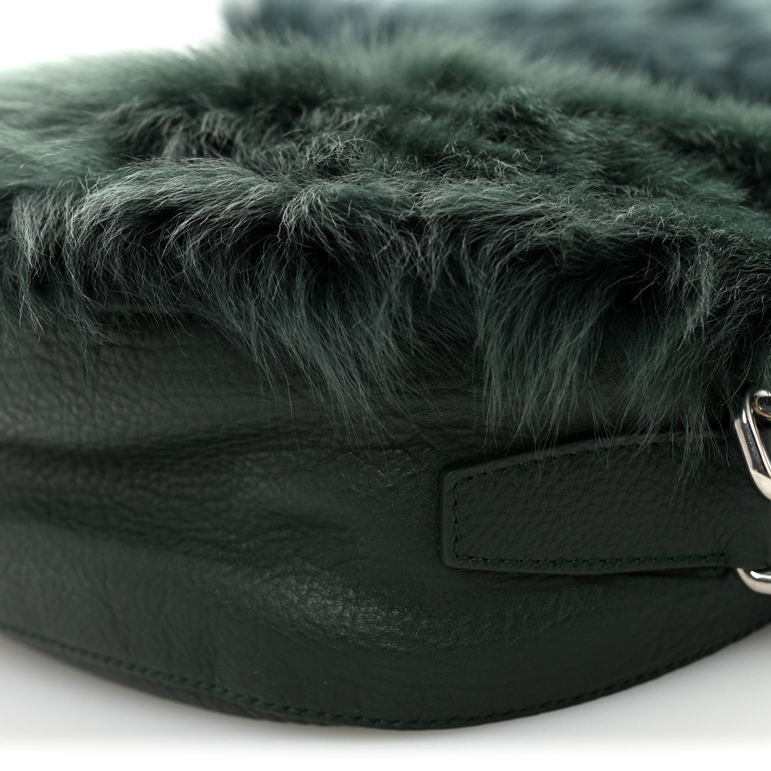 Burberry Shearling Small Knight Crossbody Bag Vine 9 of 9