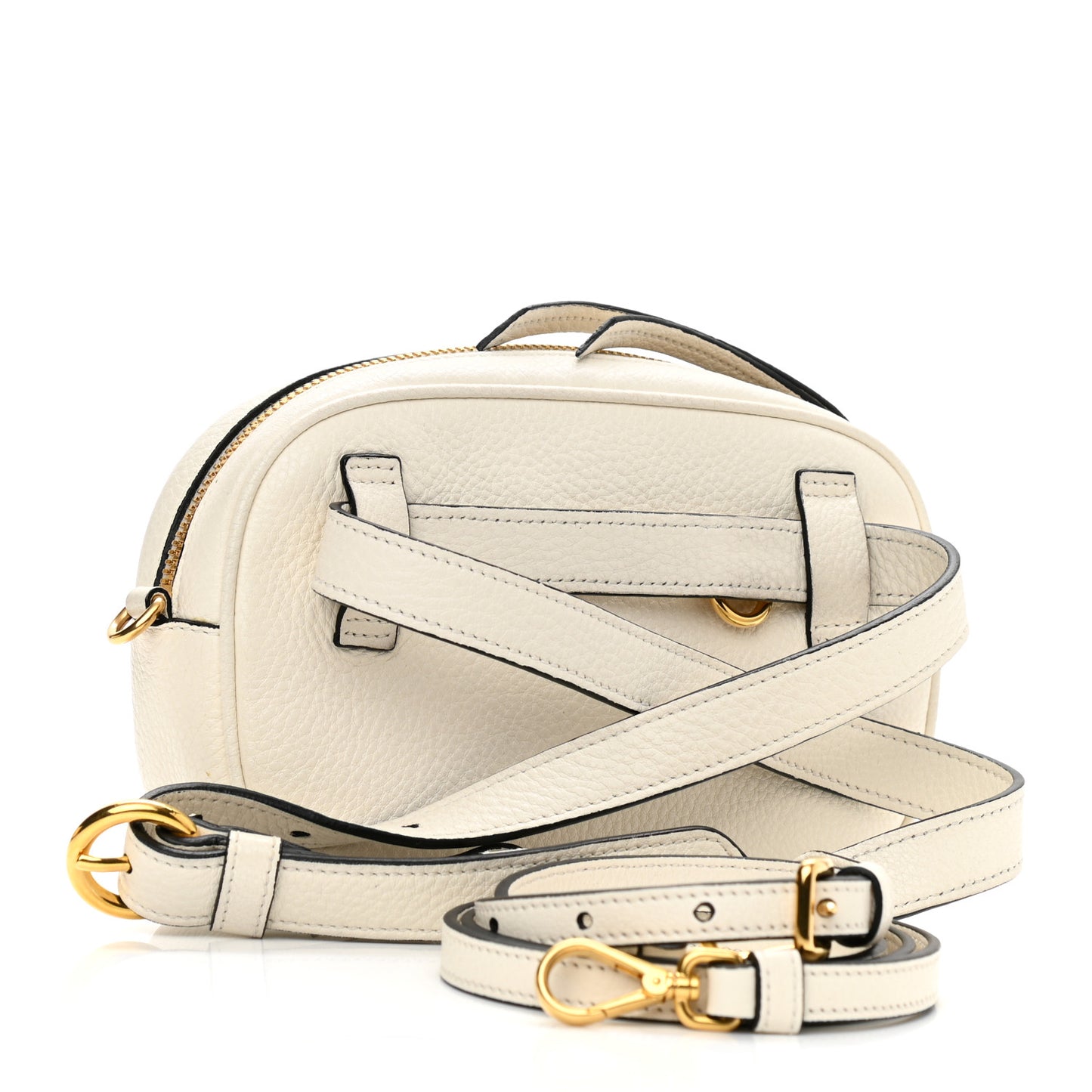 Vitello Phenix Logo Belt Bag Bianco