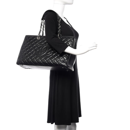 Chanel Caviar Quilted XL Grand Shopping Tote GST Black 2 of 10