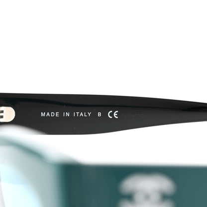 Chanel Acetate CC Sunglasses 9081 Blue Black 6 of 8