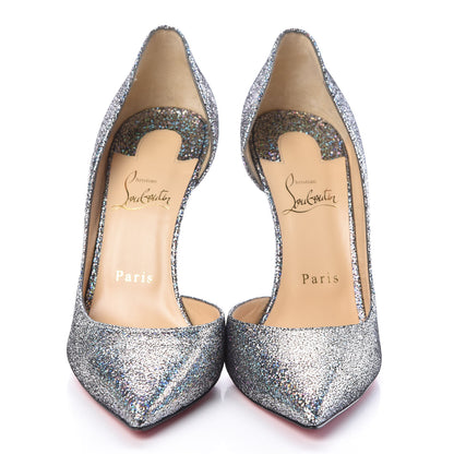Christian Louboutin Nappa Mica Iriza 100 Pumps 39 Silver 2 of 8