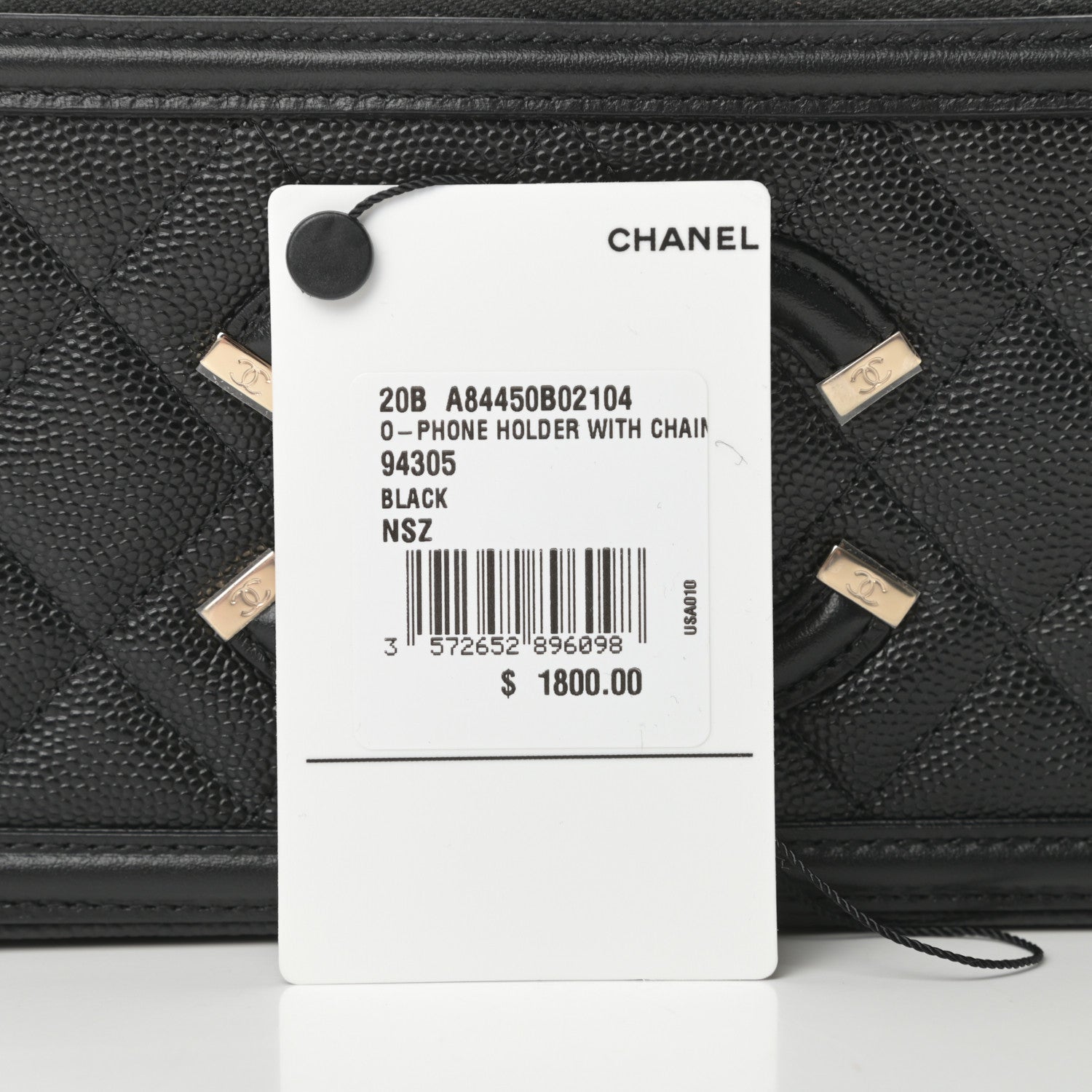 Chanel Caviar Quilted CC Filigree Clutch With Chain Black 15 of 15