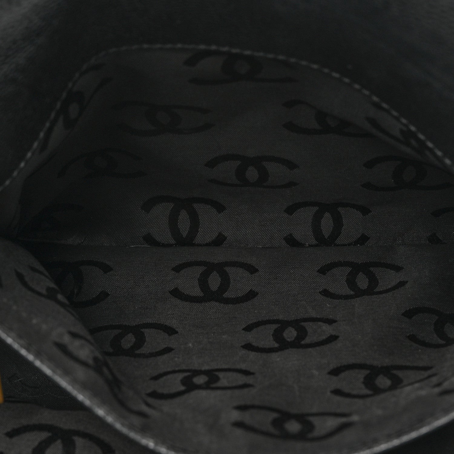 Chanel Caviar CC Stitched Small Tote Black 6 of 19