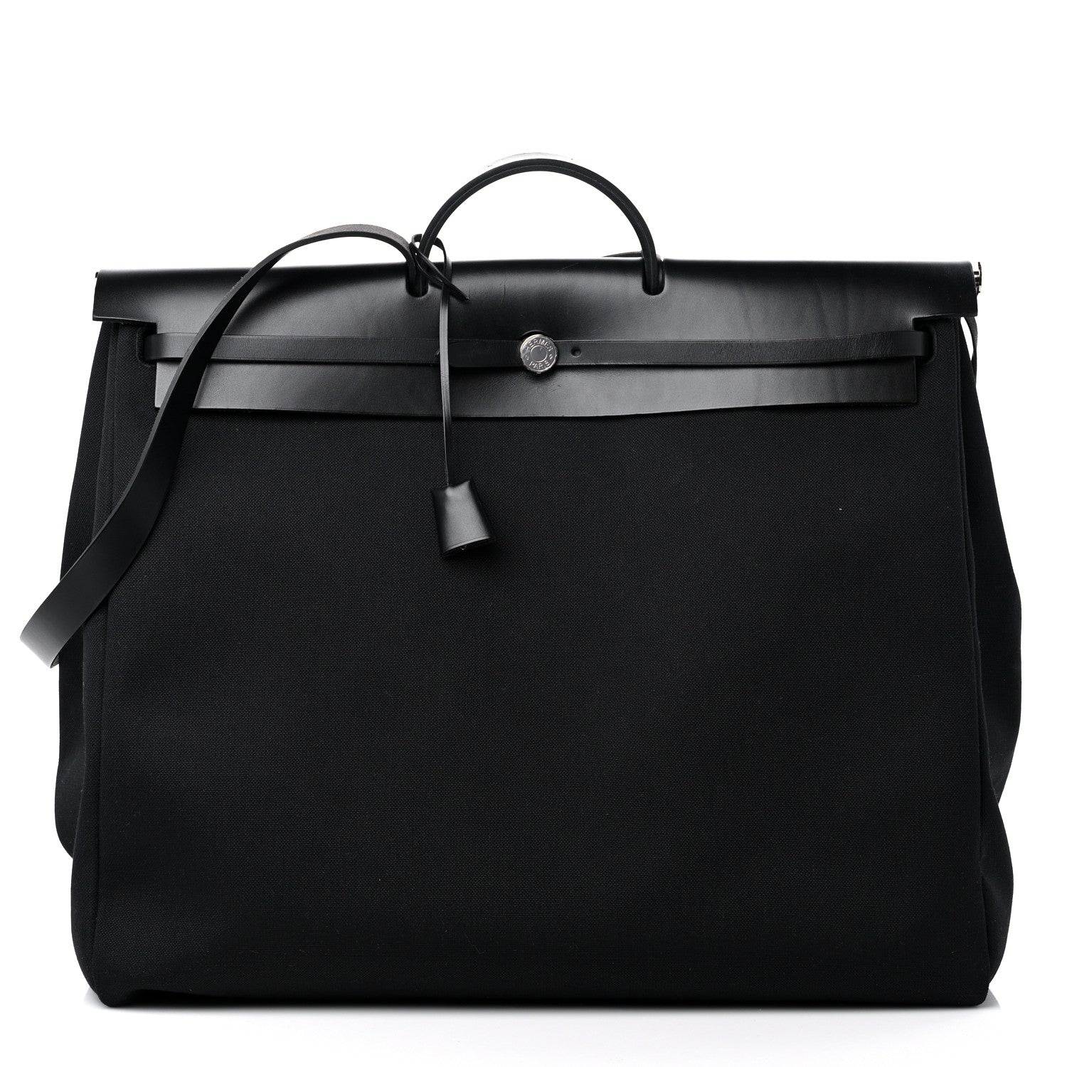 Hermes Toile Vache Hunter Herbag Zip 50 MM Black 2 of 11