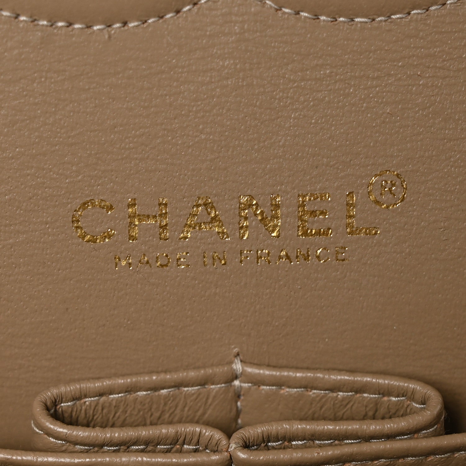 Chanel Caviar Quilted Medium Double Flap Dark Beige 6 of 11