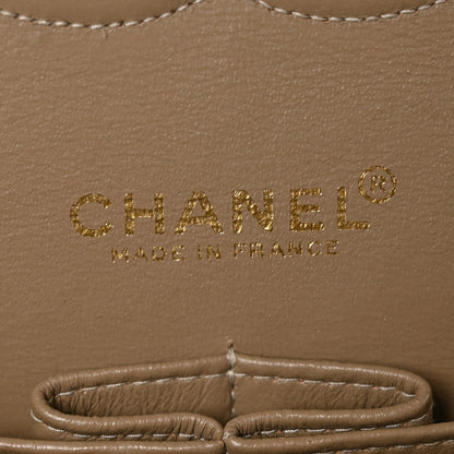 Chanel Caviar Quilted Medium Double Flap Dark Beige 6 of 11