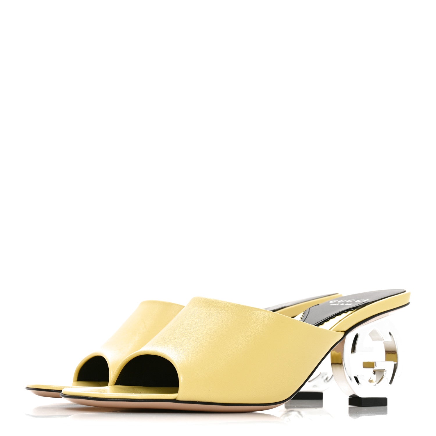Gucci Malaga Kid Interlocking G Sandals 36.5 Banana 4 of 9
