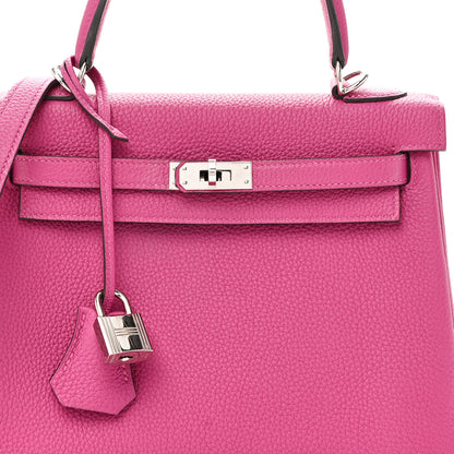 Hermes Togo Kelly Retourne 25 Rose Pourpre 8 of 10
