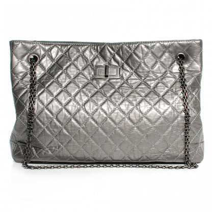 Chanel Aged Calfskin Reissue 2.55 Tote Silver 1 of 8