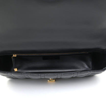 Christian Dior Lambskin Cannage Large Caro Bag Black 7 of 12