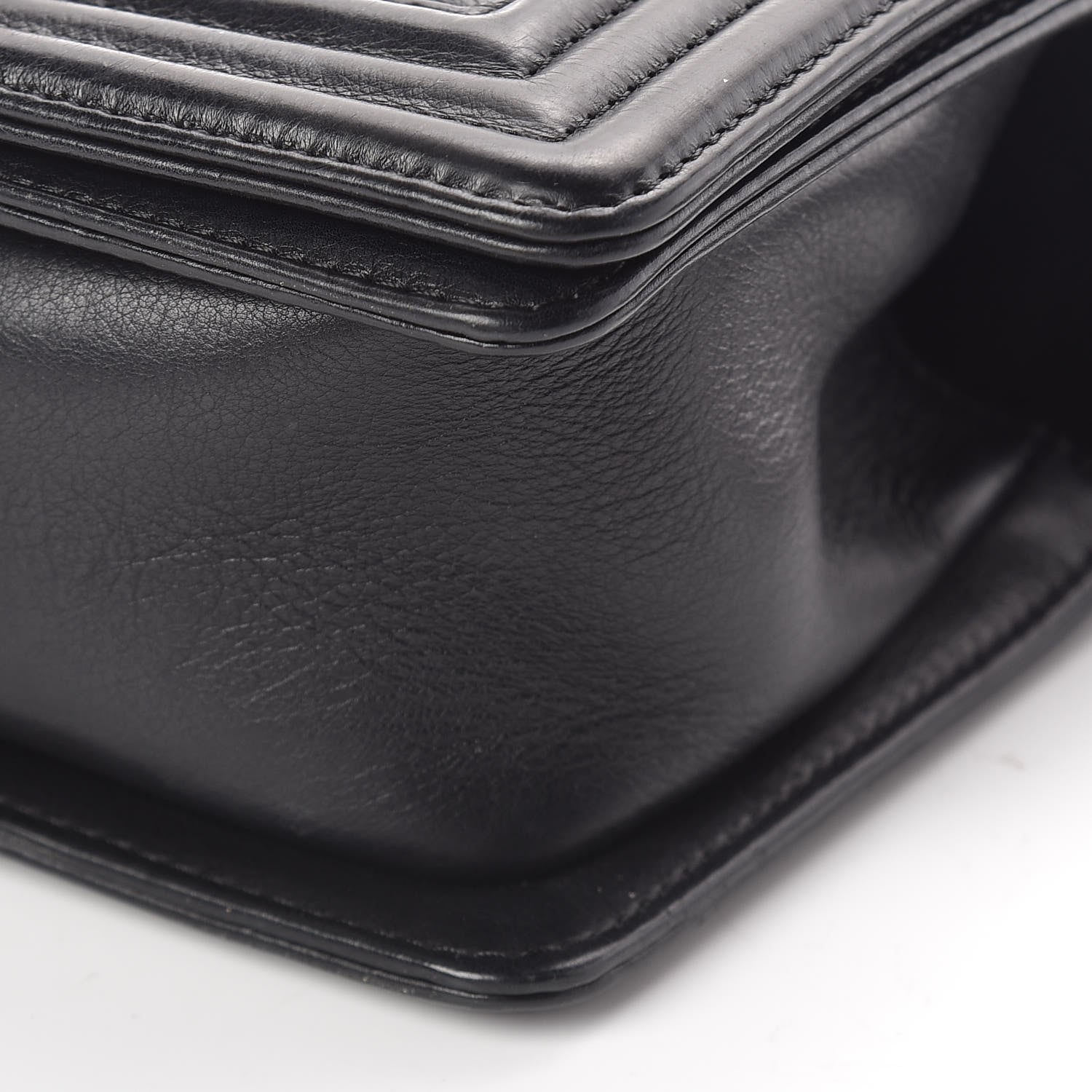 Chanel Calfskin Double Stitch Small Boy Flap Black 10 of 10