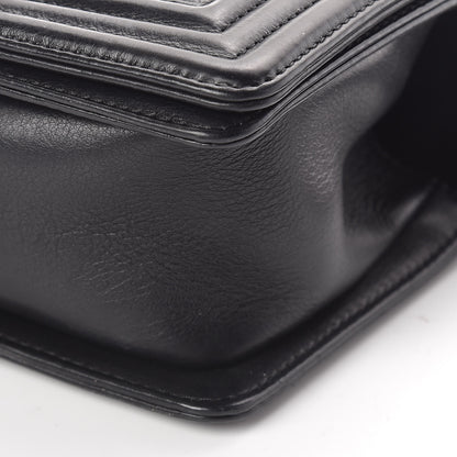 Chanel Calfskin Double Stitch Small Boy Flap Black 10 of 10