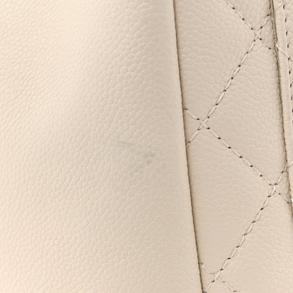 Chanel Caviar Quilted Grand Shopping Tote GST White 14 of 16