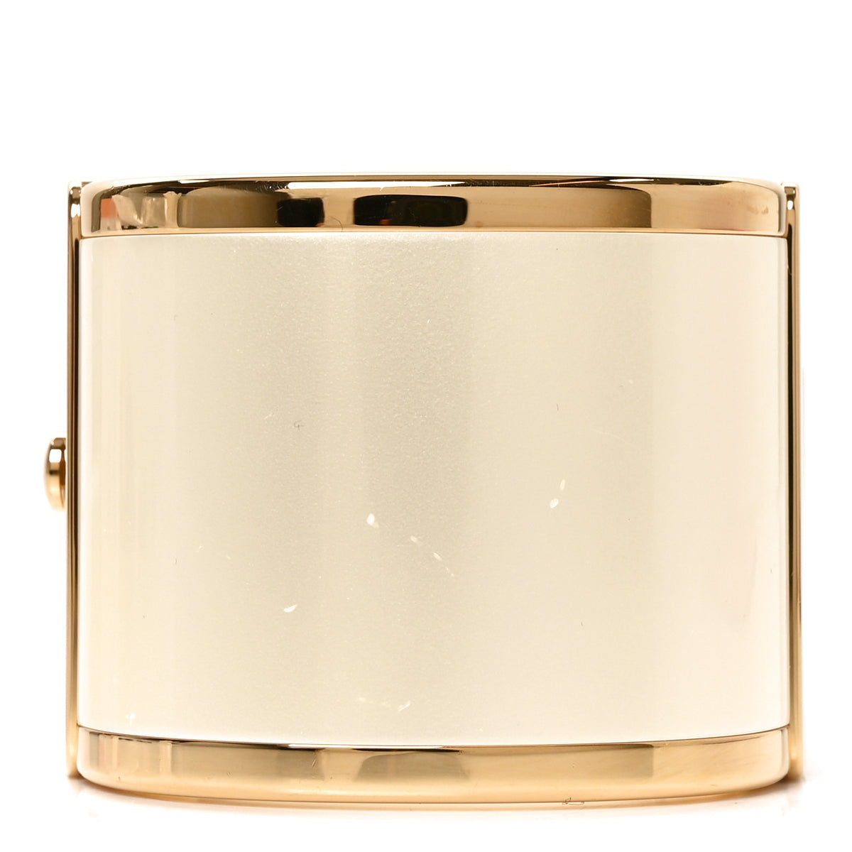 Metal Resin CC Cuff Cutout M Gold White