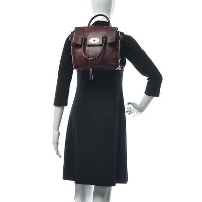 Mulberry Natural Leather Mini Cara Delevingne Convertible Satchel Oxblood 3 of 14