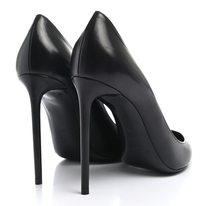 Saint Laurent Calfskin Zoe 105 Pumps 38 Black 4 of 9