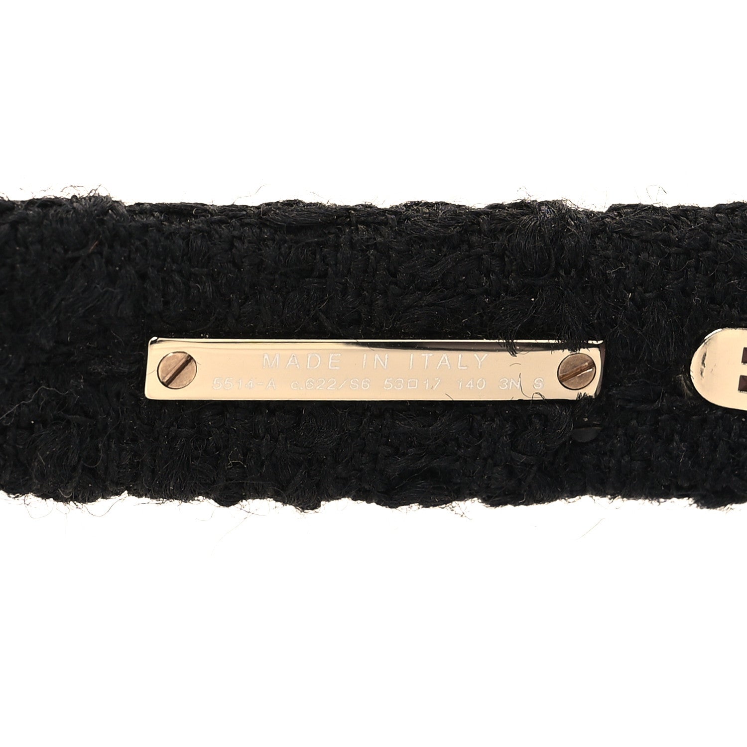Chanel Acetate Tweed Wool CC Rectangle Sunglasses 5514-A Black 6 of 7