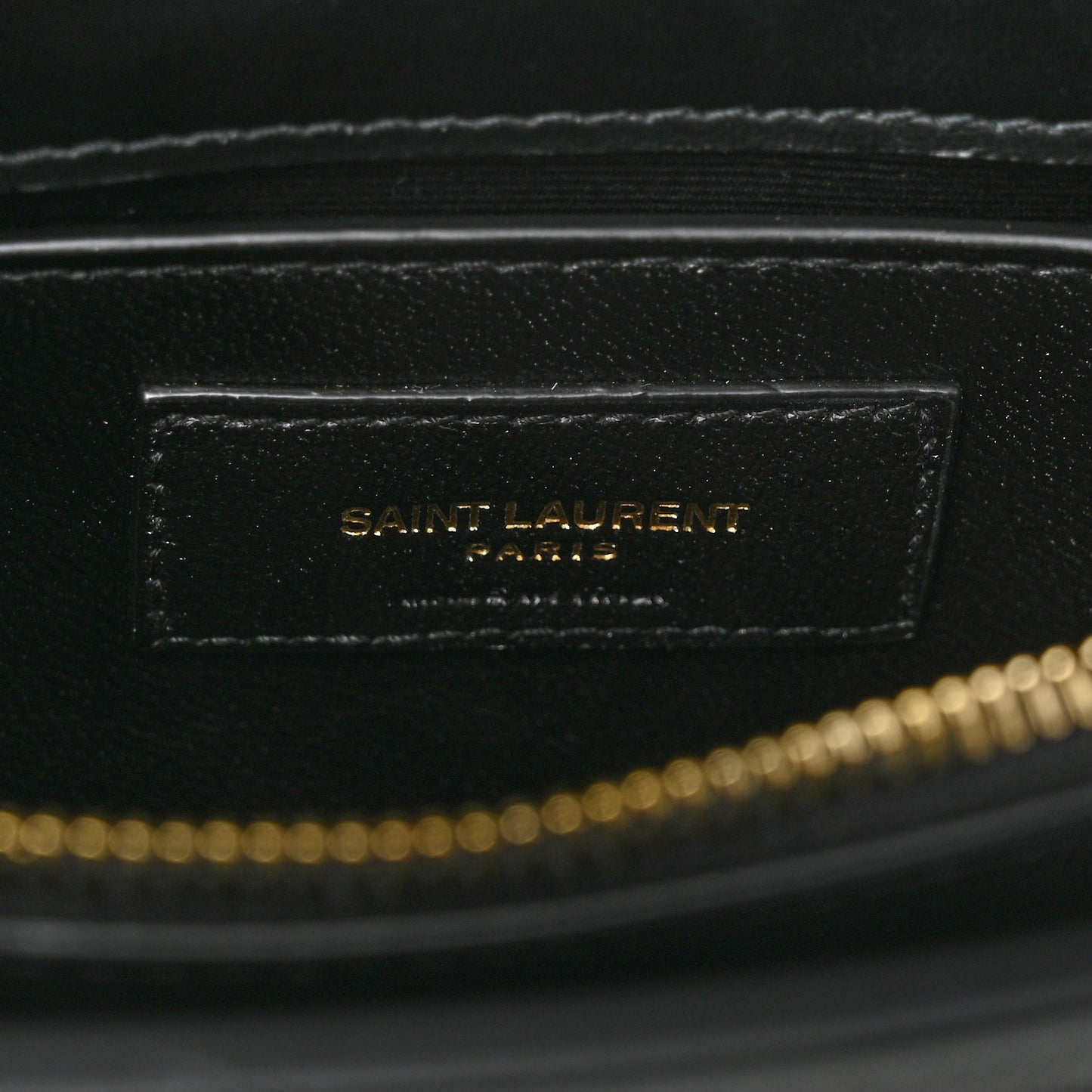 Calfskin Y Quilted Monogram Small Loulou Chain Satchel Black