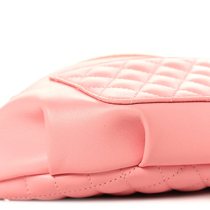 Chanel Lambskin Quilted Bi Waist Bag Fanny Pack Pink 8 of 10