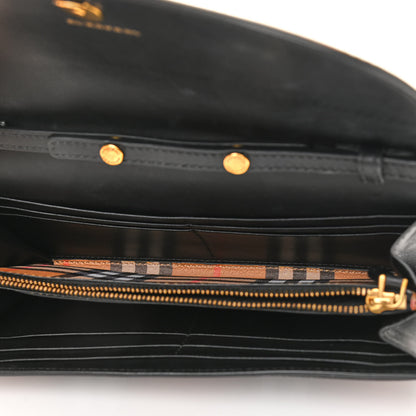 Burberry Vintage Check Henley Wallet On Chain Black 5 of 11